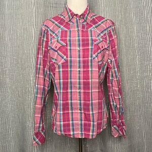 Roper plaid western shirt